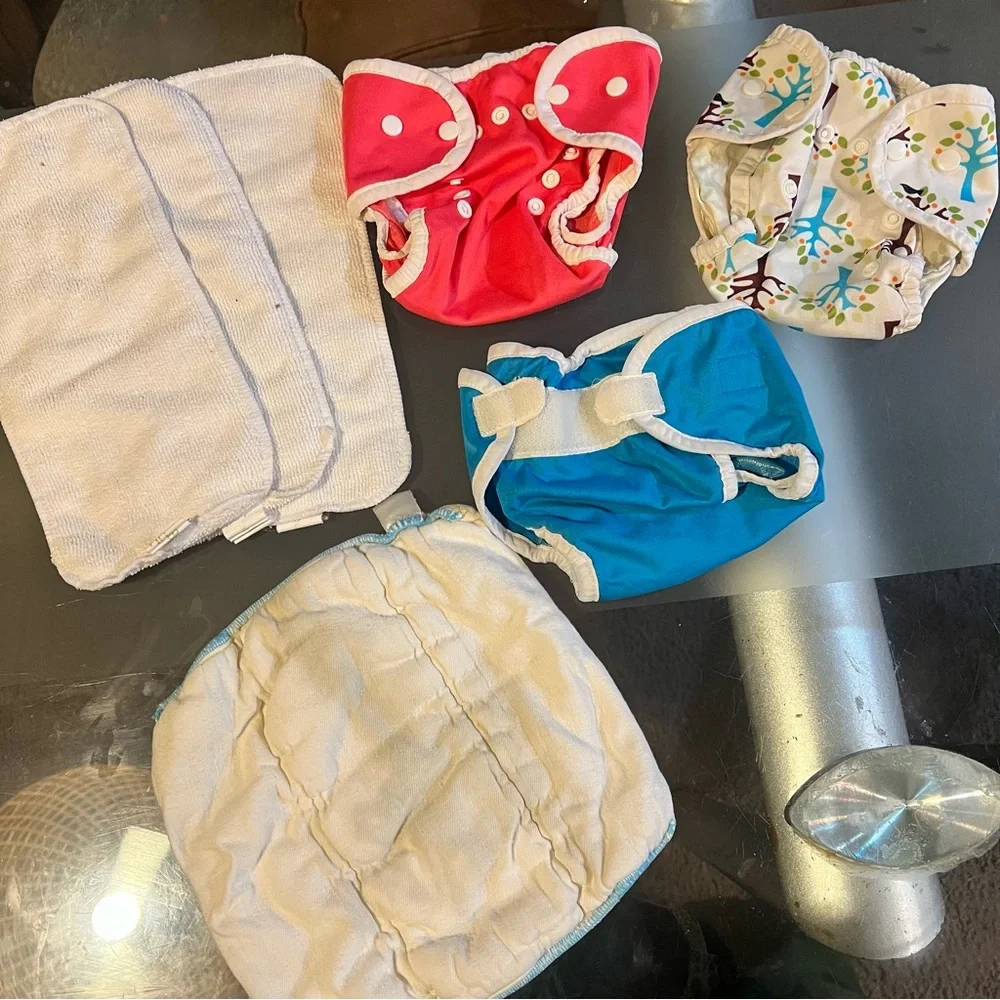 Colorful baby Cloth Diaper Set xs and size 1